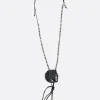 Gioielli>ANN DEMEULEMEESTER collana Sindri in corda con sfere Nero