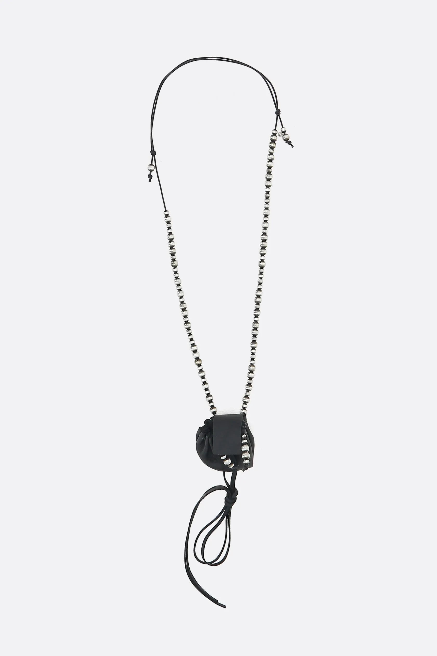 Gioielli>ANN DEMEULEMEESTER collana Sindri in corda con sfere Nero