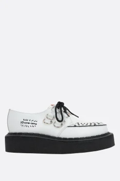 Scarpe Basse>GEORGE COX X 10 CORSO COMO creeper Gibson in pelle lucida Bianco