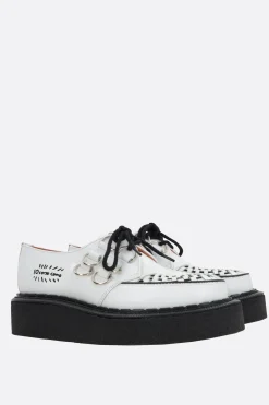 Scarpe Basse>GEORGE COX X 10 CORSO COMO creeper Gibson in pelle lucida Bianco