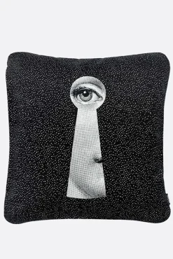 Lifestyle>FORNASETTI cuscino Chiave in canvas Multicolor
