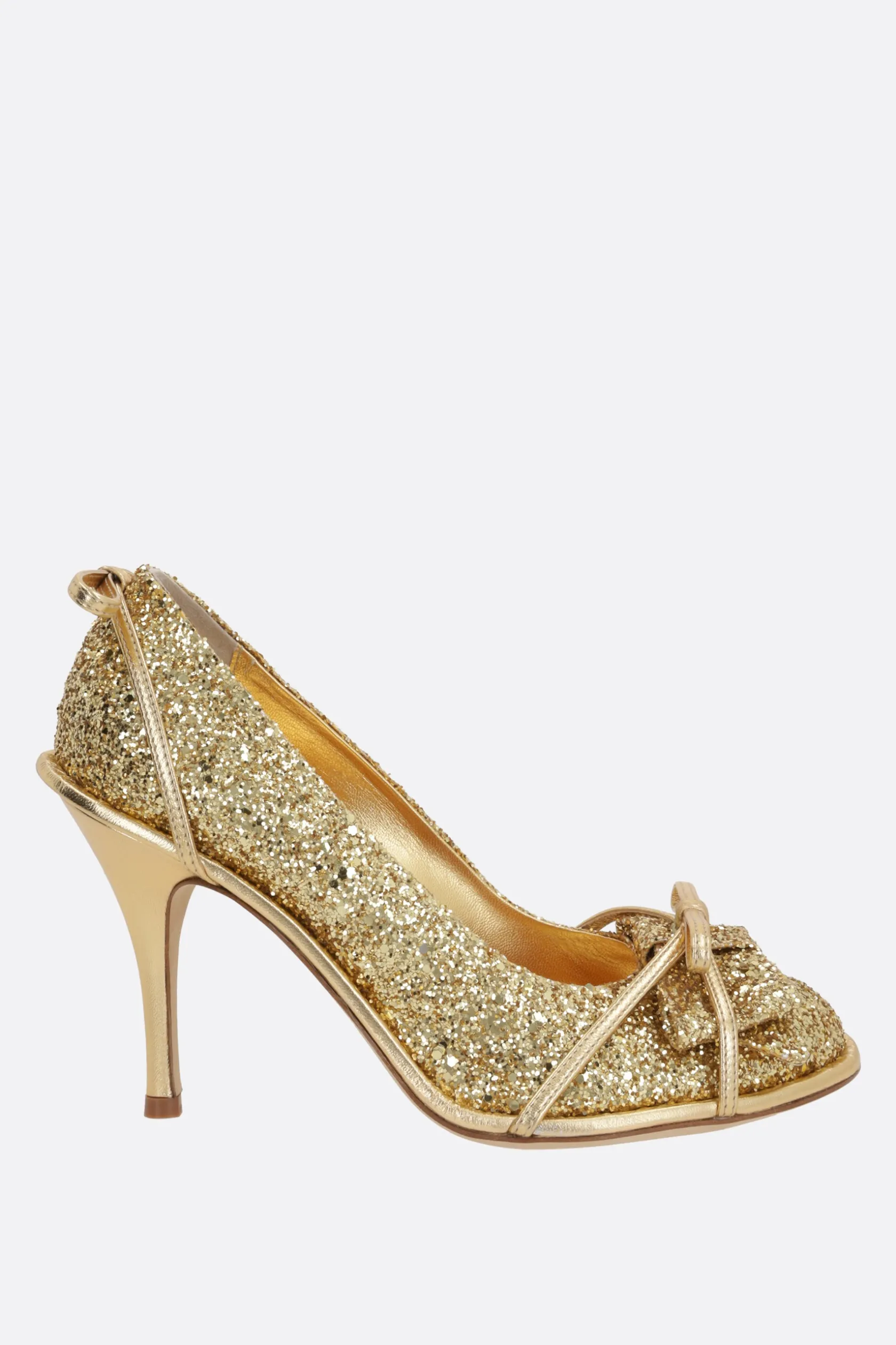 Décolletés E Slingbacks>ALL IN décolleté in pelle glitter Oro