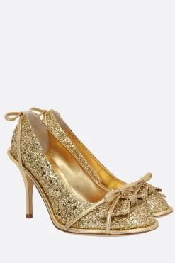 Décolletés E Slingbacks>ALL IN décolleté in pelle glitter Oro
