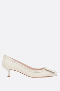 Décolletés E Slingbacks>ROGER VIVIER décolleté Viv' in The City in nappa Bianco