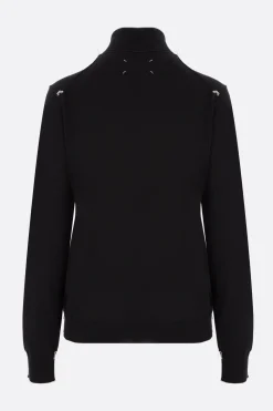 Topwear>MAISON MARGIELA dolcevita in lana Nero