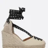Scarpe Basse>CASTAÑER X 10 CORSO COMO espadrilla con zeppa Coralia in canvas Nero