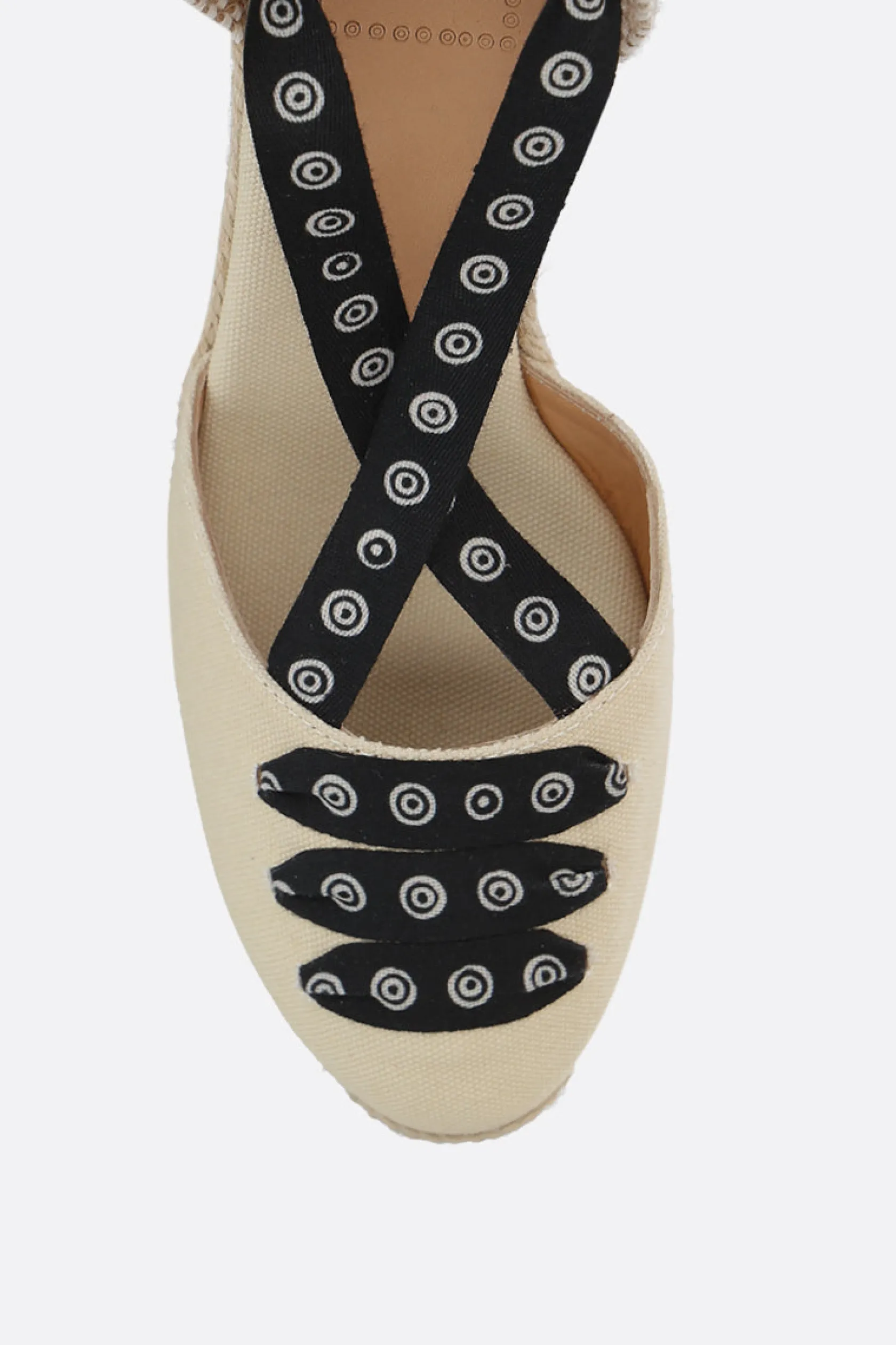 Scarpe Basse>CASTAÑER X 10 CORSO COMO espadrilla con zeppa Coralia in canvas Nero