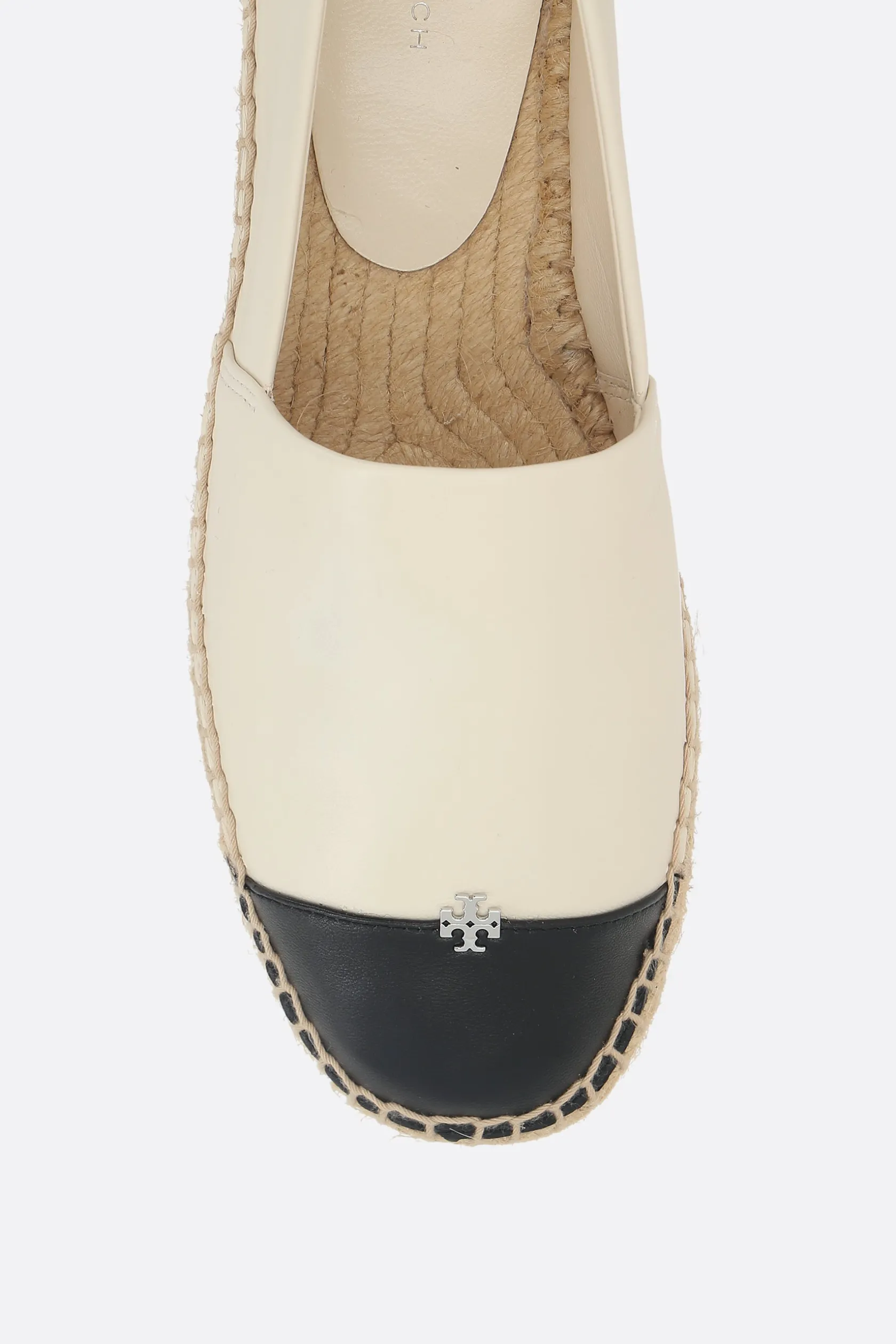 Scarpe Basse>TORY BURCH espadrilla in nappa bicolore Neutro