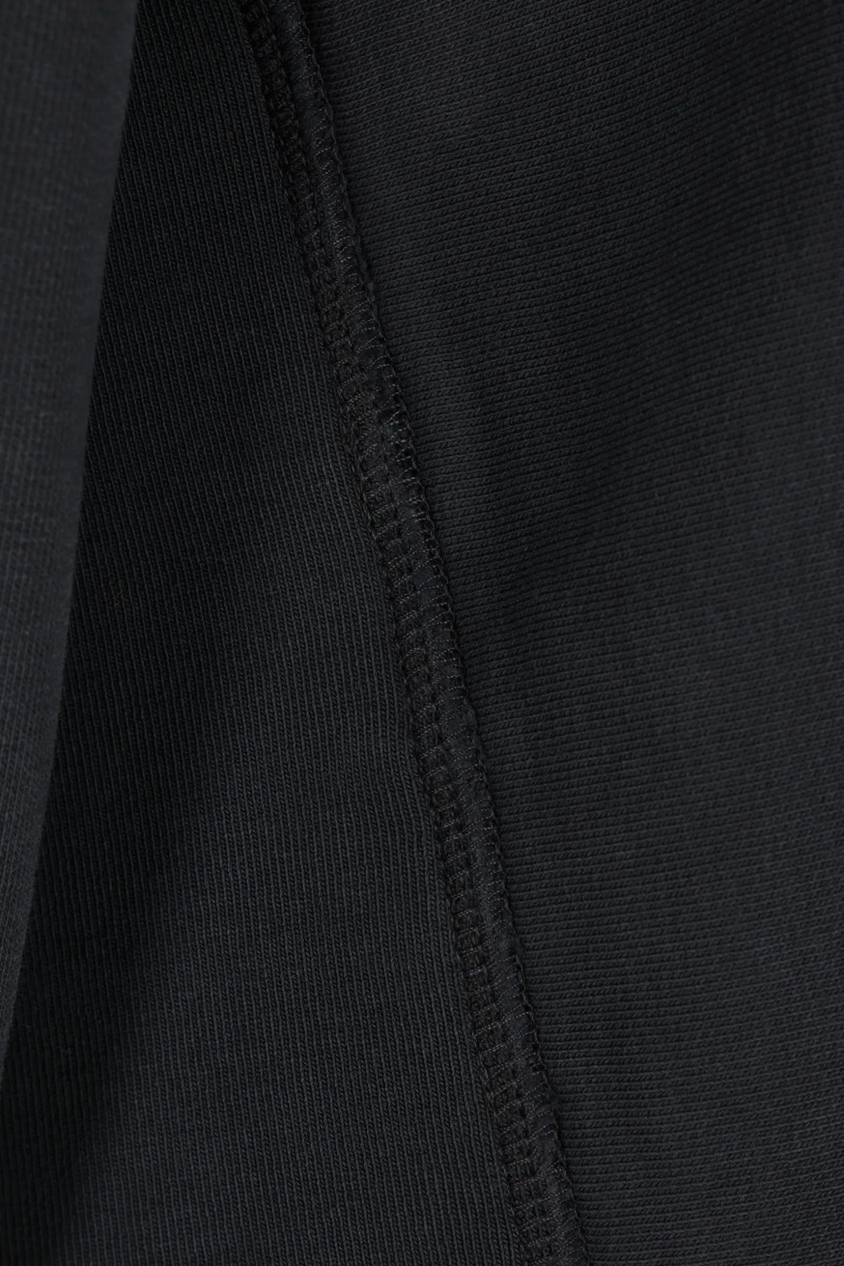 Topwear>MAISON MARGIELA felpa cropped con cappuccio in jersey Nero