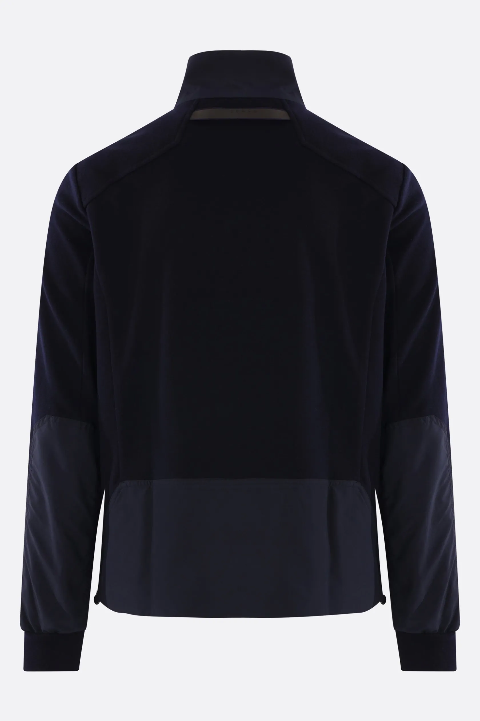 Topwear>SEASE felpa full-zip Explorer in lana tecnica Blu