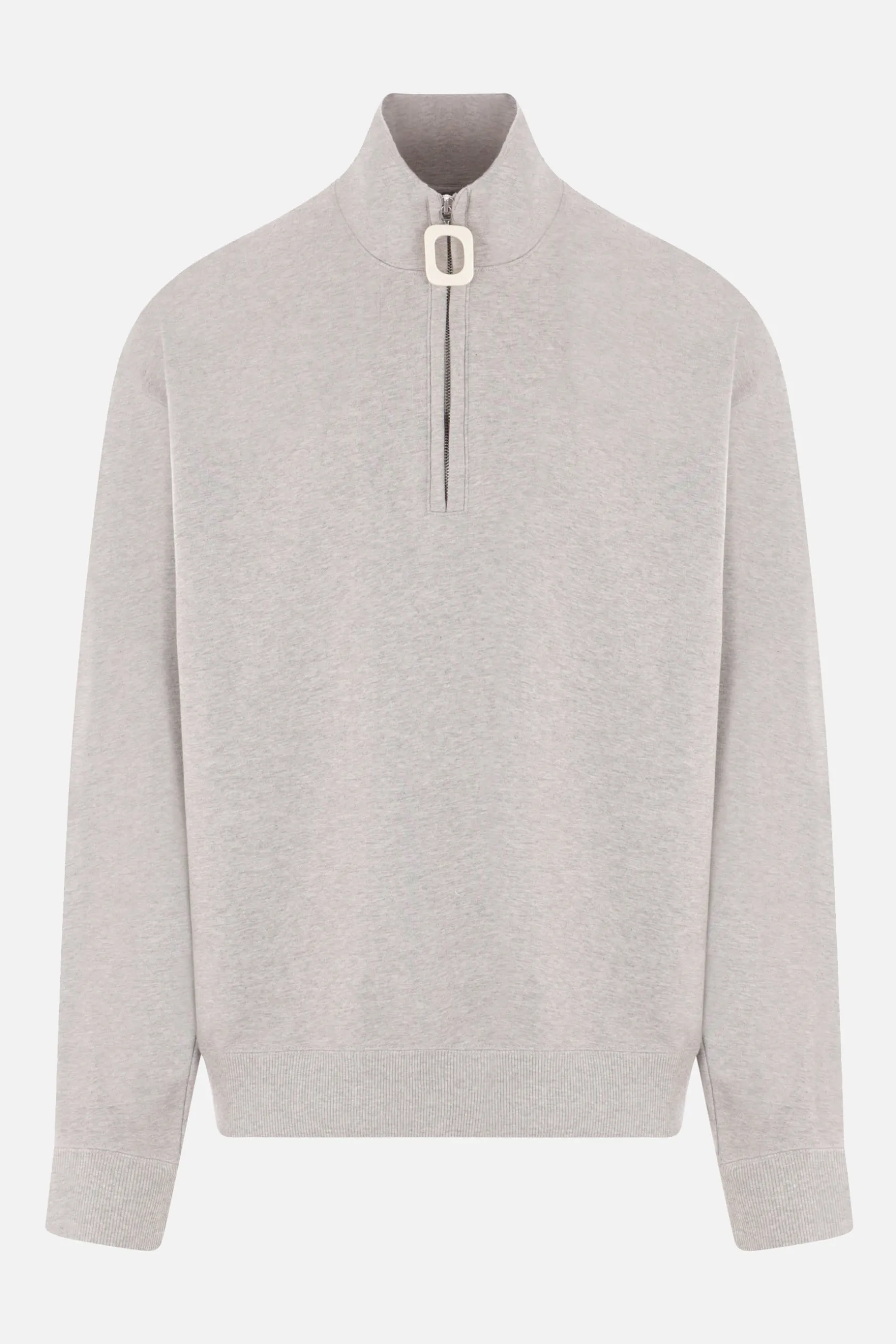 Topwear>JW ANDERSON felpa half-zip in jersey Grigio