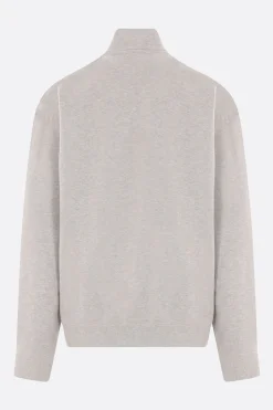 Topwear>JW ANDERSON felpa half-zip in jersey Grigio