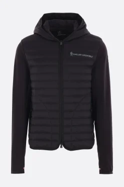 Topwear>MONCLER GRENOBLE felpa imbottita in jersey e nylon Nero