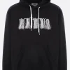 Topwear>DOUBLET X 10 CORSO COMO felpa in cotone ricamo logo Nero