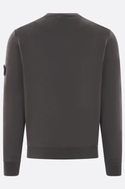 Topwear>STONE ISLAND felpa in jersey con badge logo Grigio