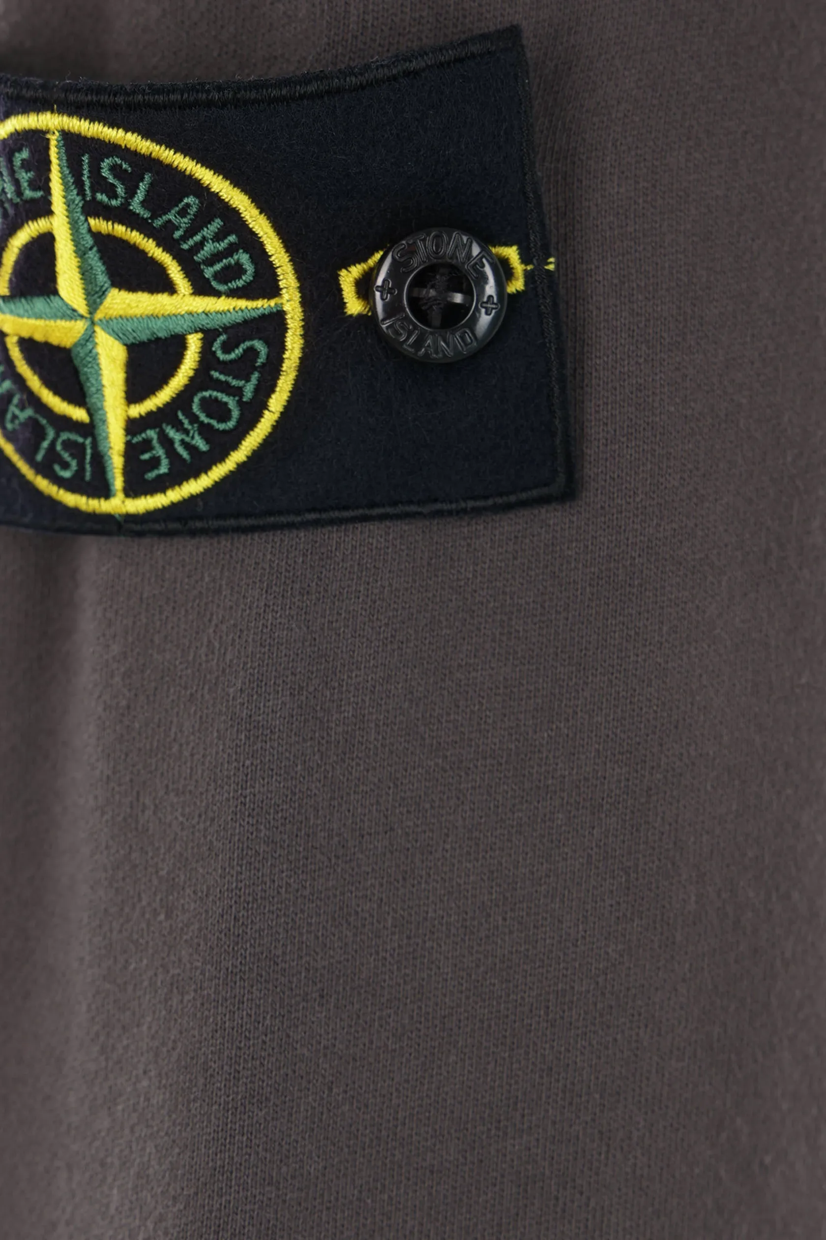 Topwear>STONE ISLAND felpa in jersey con badge logo Grigio