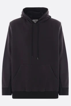 Topwear>MM6 felpa in jersey e lana Nero