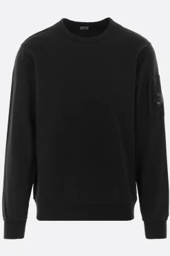 Topwear>C.P. COMPANY felpa in jersey leggero Nero