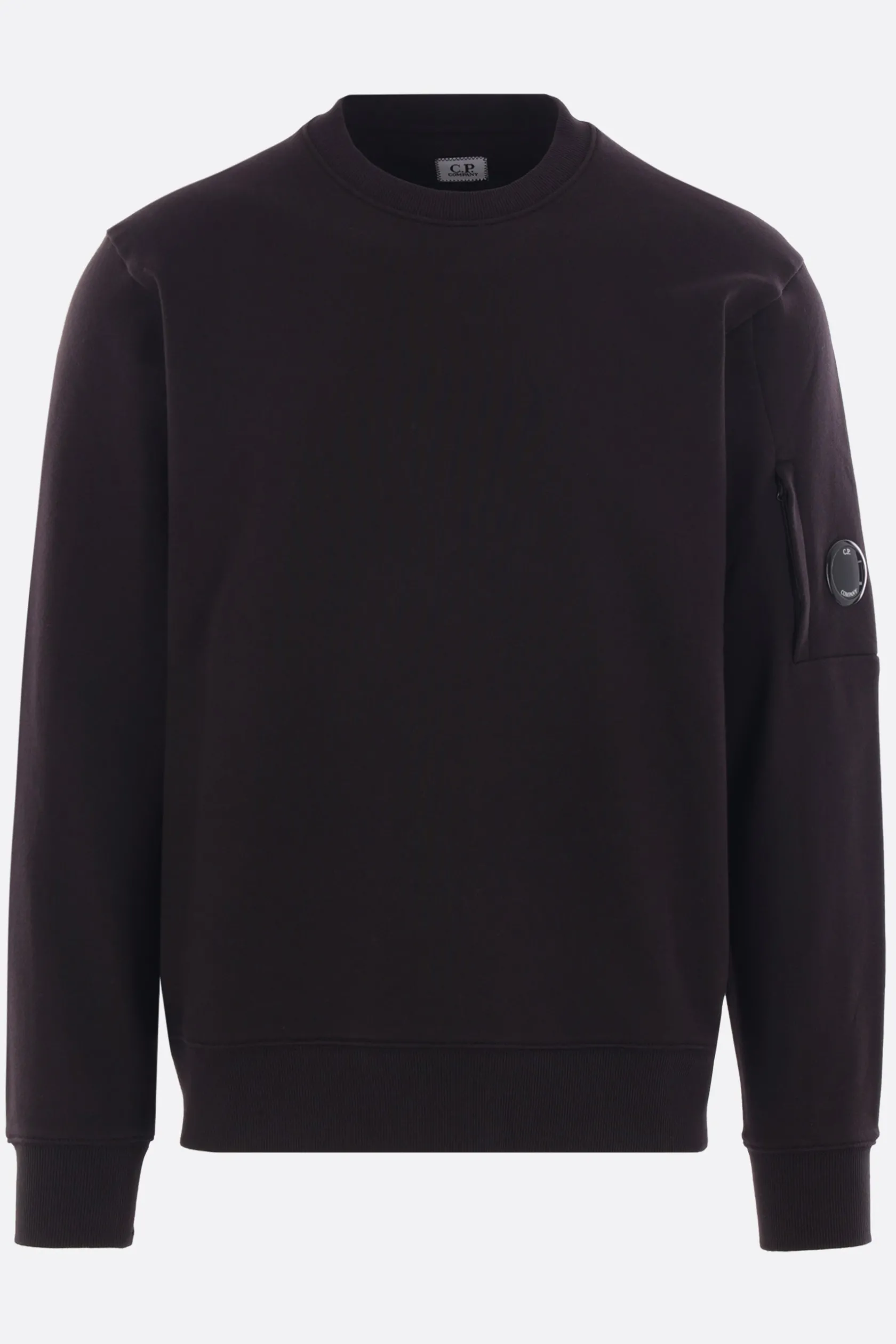Topwear>C.P. COMPANY felpa Lens in jersey Nero