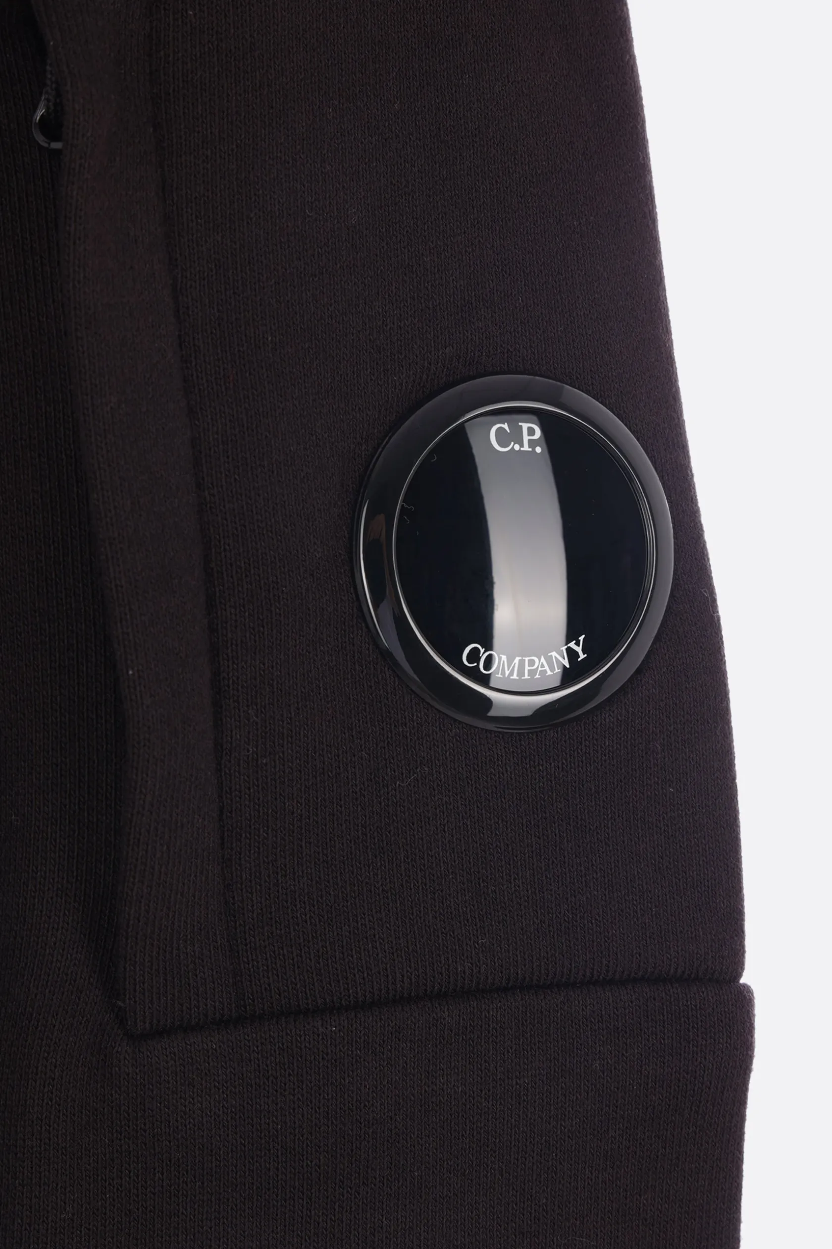 Topwear>C.P. COMPANY felpa Lens in jersey Nero