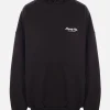 Topwear>BALENCIAGA felpa oversize Beverly Hills in jersey Nero