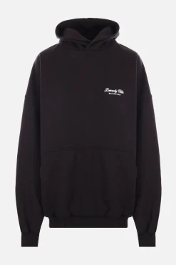 Topwear>BALENCIAGA felpa oversize Beverly Hills in jersey Nero