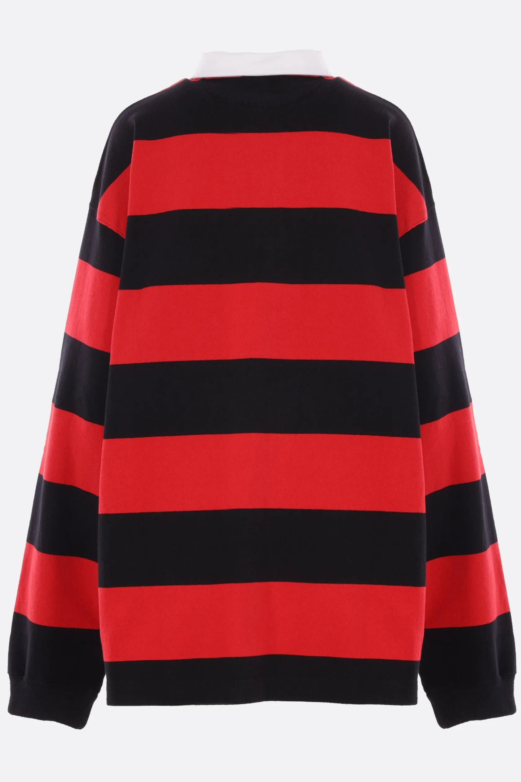Topwear>VAQUERA felpa oversize Rugby in jersey a righe Rosso