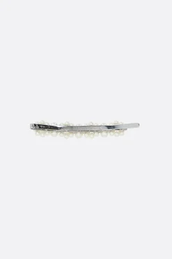 Accessori Da Indossare>SIMONE ROCHA fermaglio per capelli in ottone con perline Bianco