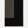 Accessori Da Indossare>TOTEME foulard Centered Monogram in seta Nero