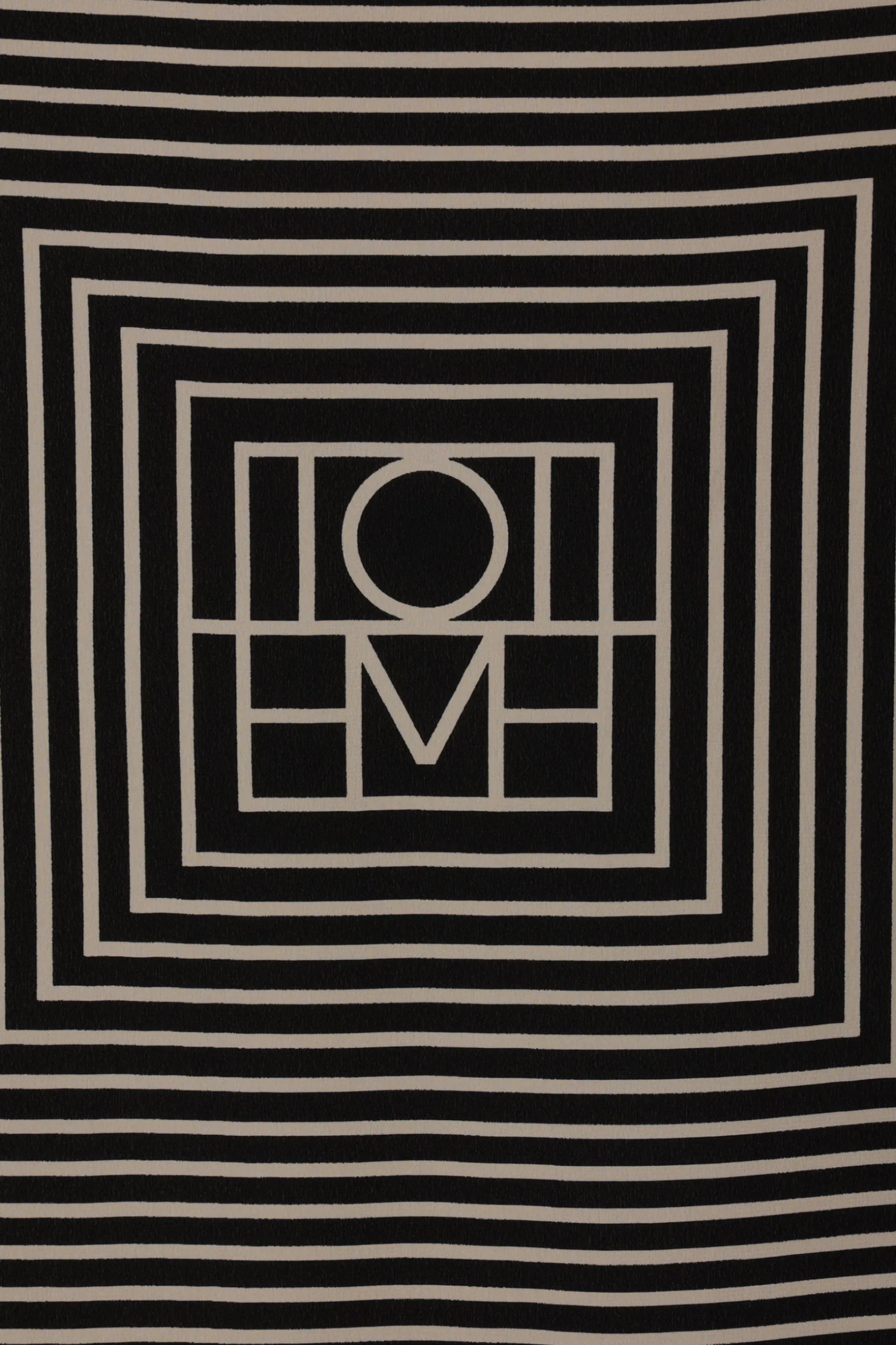 Accessori Da Indossare>TOTEME foulard Centered Monogram in seta Nero