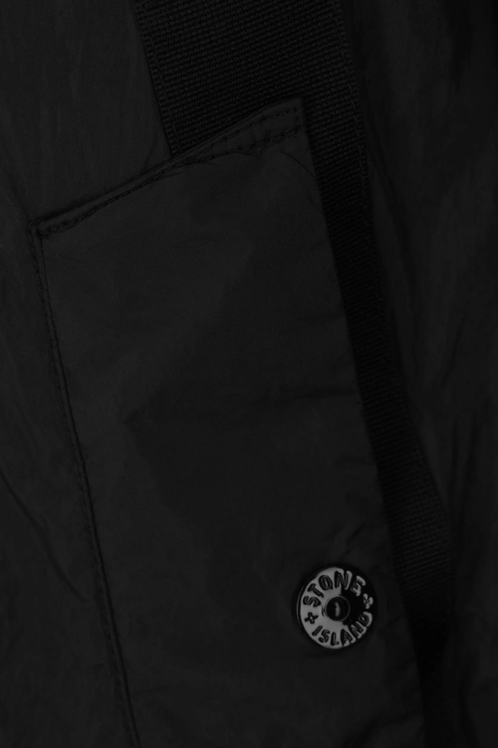Capispalla>STONE ISLAND giacca a vento in Crinkle Reps NY Nero