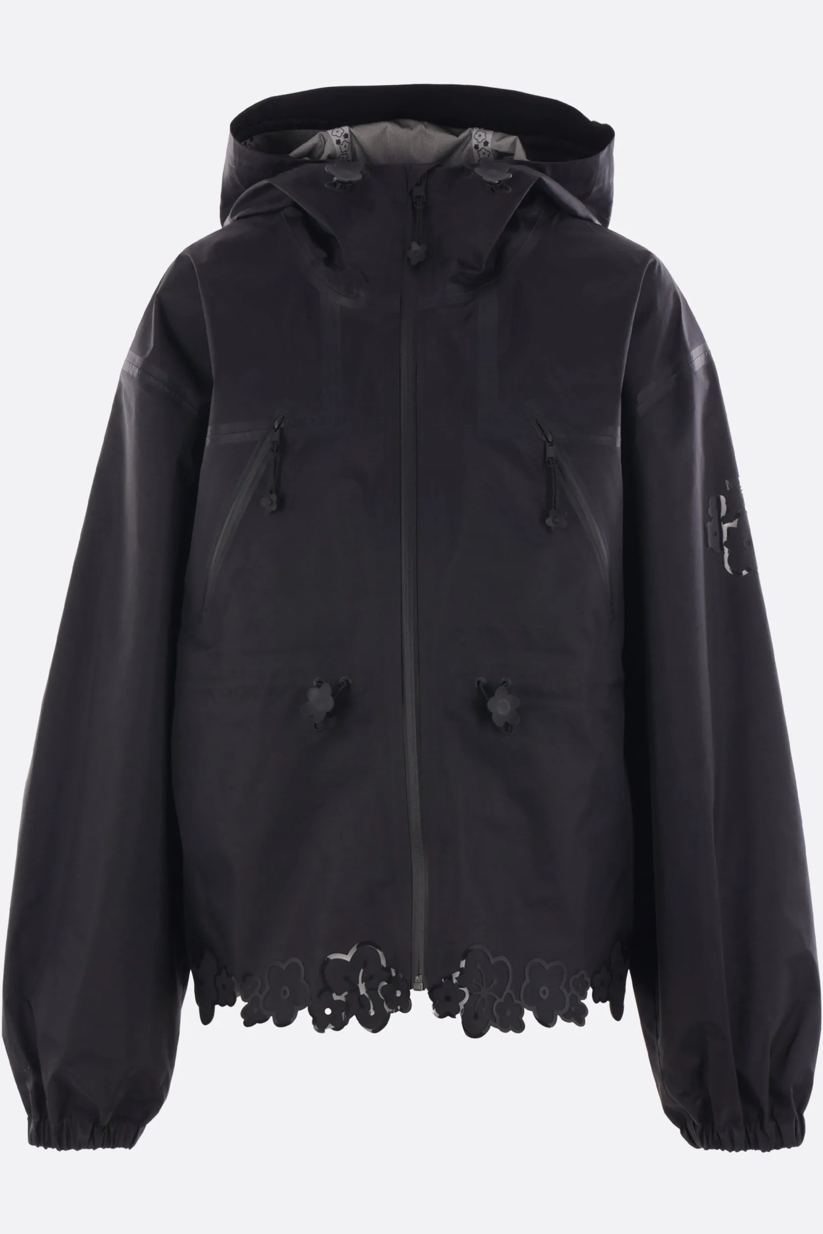 Capispalla>CECILIE BAHNSEN X THE NORTH FACE giacca a vento in nylon stampa floreale Nero