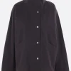 Capispalla>TOTEME giacca a vento oversize in misto cotone Nero