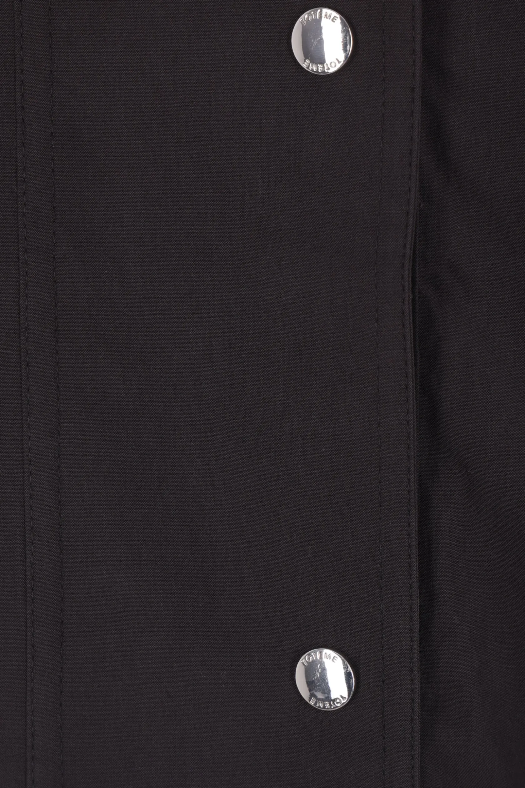 Capispalla>TOTEME giacca a vento oversize in misto cotone Nero