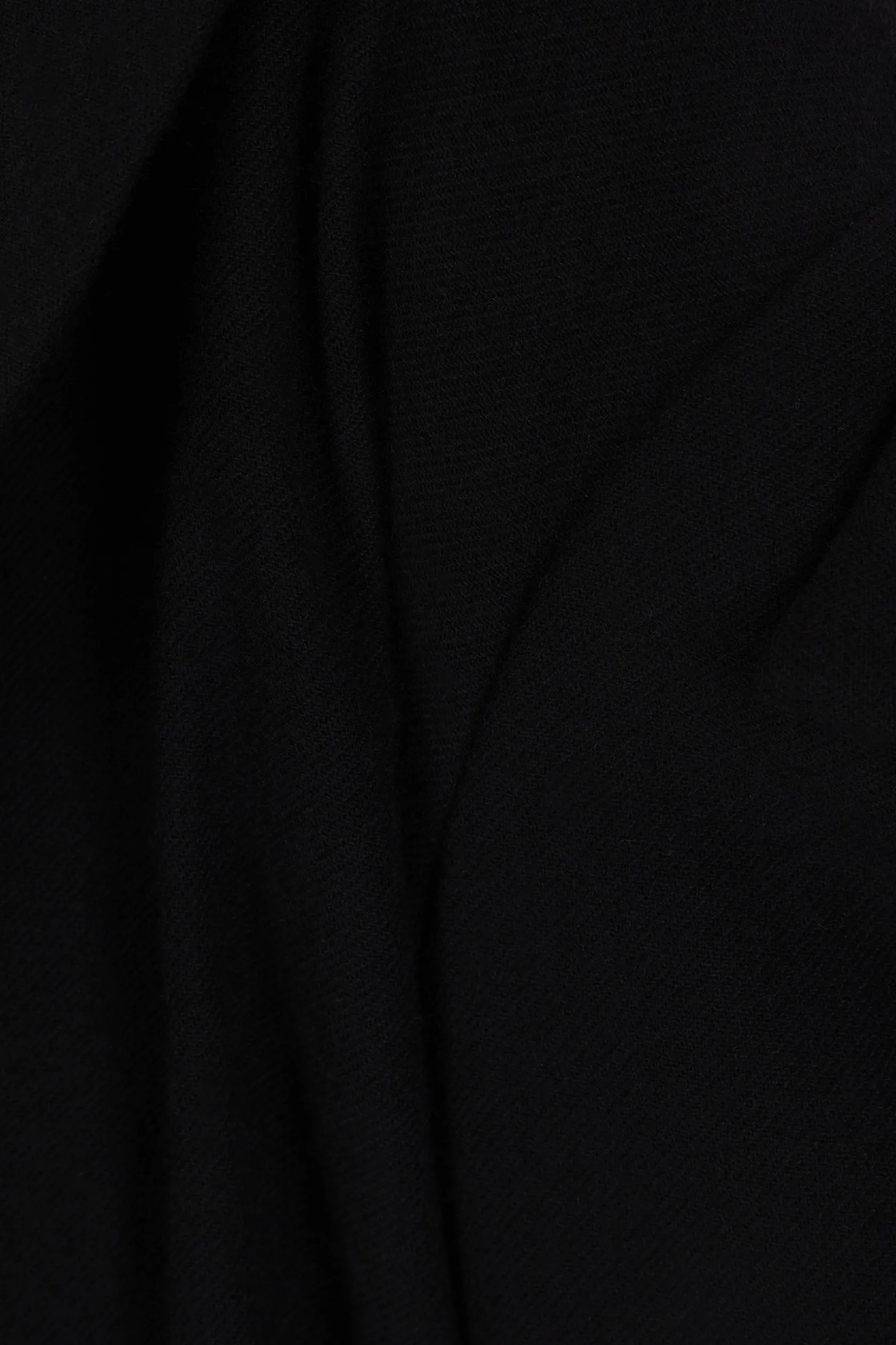 Capispalla>YOHJI YAMAMOTO giacca aperta in flanella di lana Nero