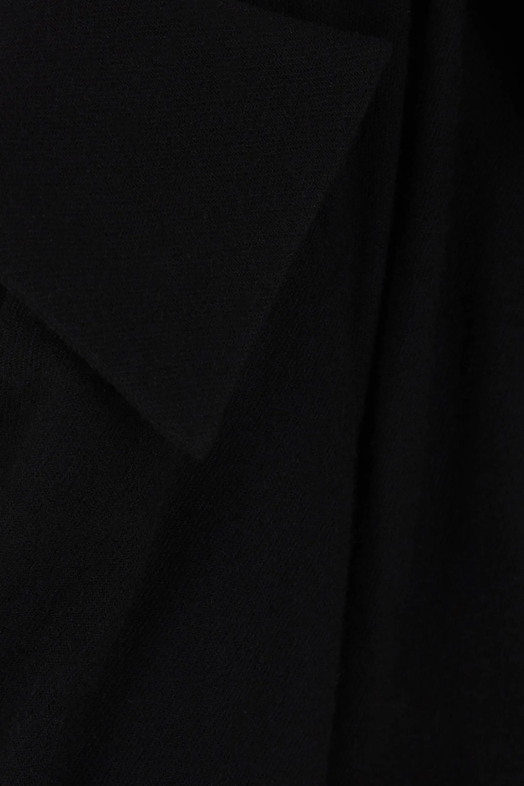 Capispalla>YOHJI YAMAMOTO giacca aperta in flanella di lana Nero
