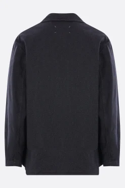 Capispalla>MAISON MARGIELA giacca caban in cotone Grigio