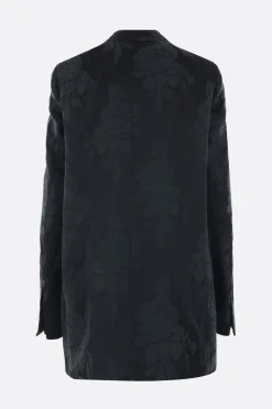 Capispalla>DRIES VAN NOTEN giacca doppiopetto Blink in jacquard Verde
