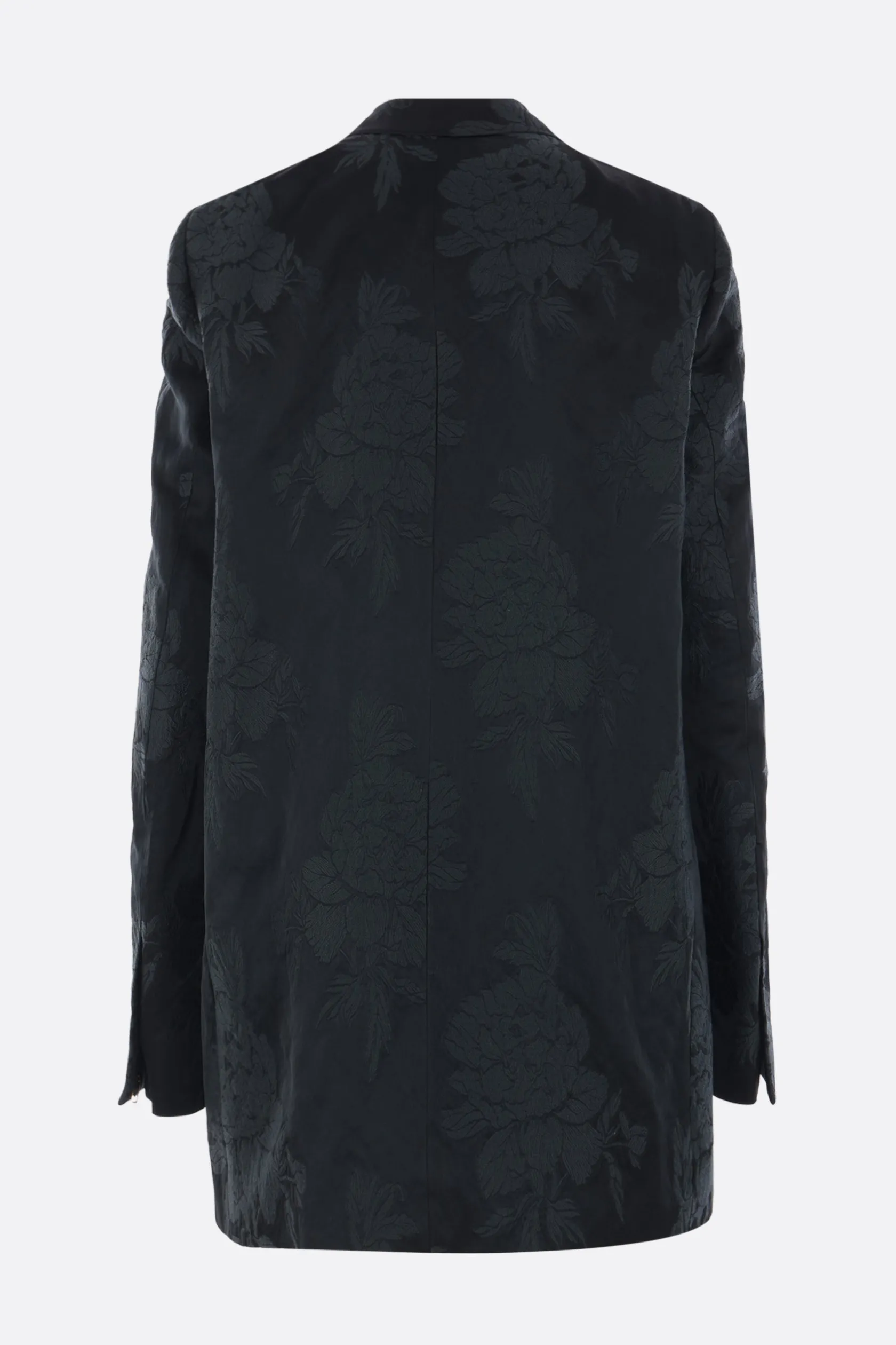 Capispalla>DRIES VAN NOTEN giacca doppiopetto Blink in jacquard Verde
