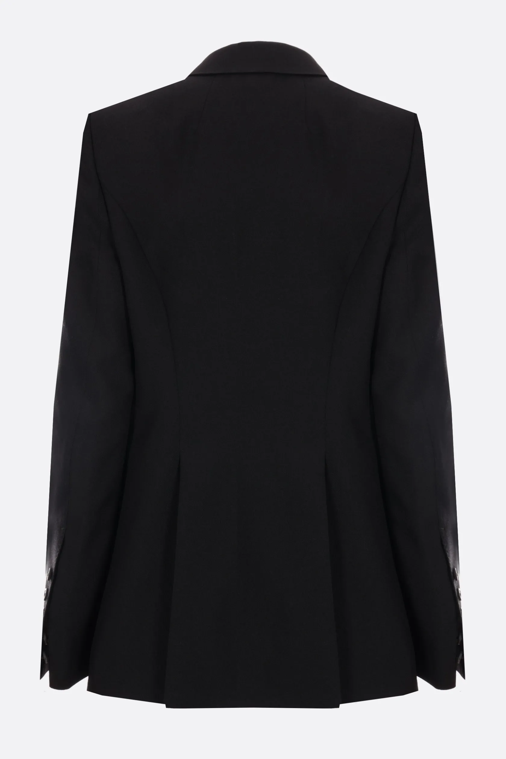 Capispalla>RICK OWENS giacca doppiopetto in lana Nero