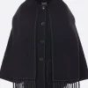 Capispalla>TOTEME giacca in misto lana con sciarpa Nero