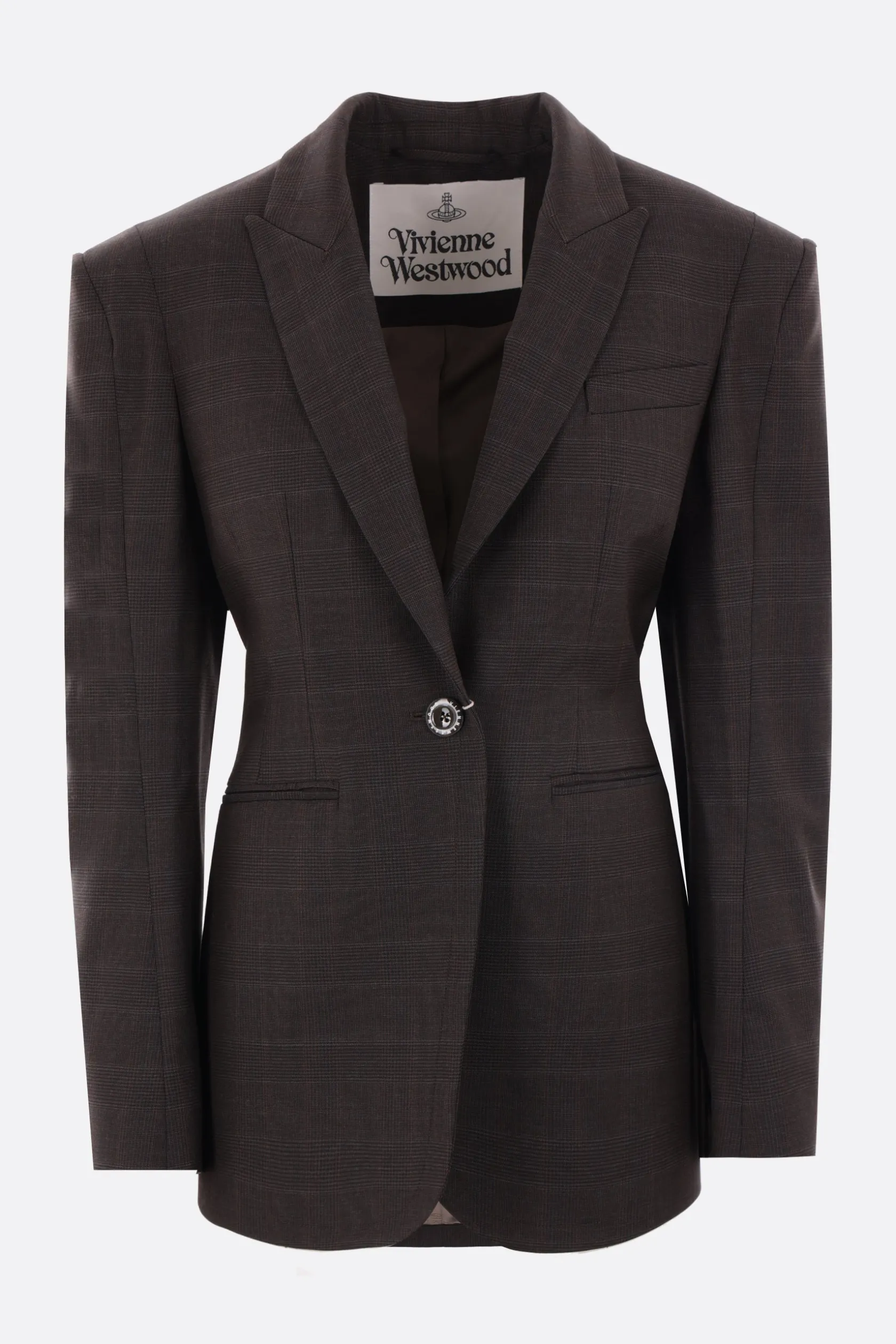 Capispalla>VIVIENNE WESTWOOD giacca monopetto Alien Lauren in lana Marrone