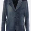 Capispalla>JUNYA WATANABE MAN giacca monopetto in denim Blu