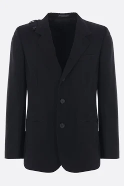 Capispalla>YOHJI YAMAMOTO giacca monopetto in lana Nero