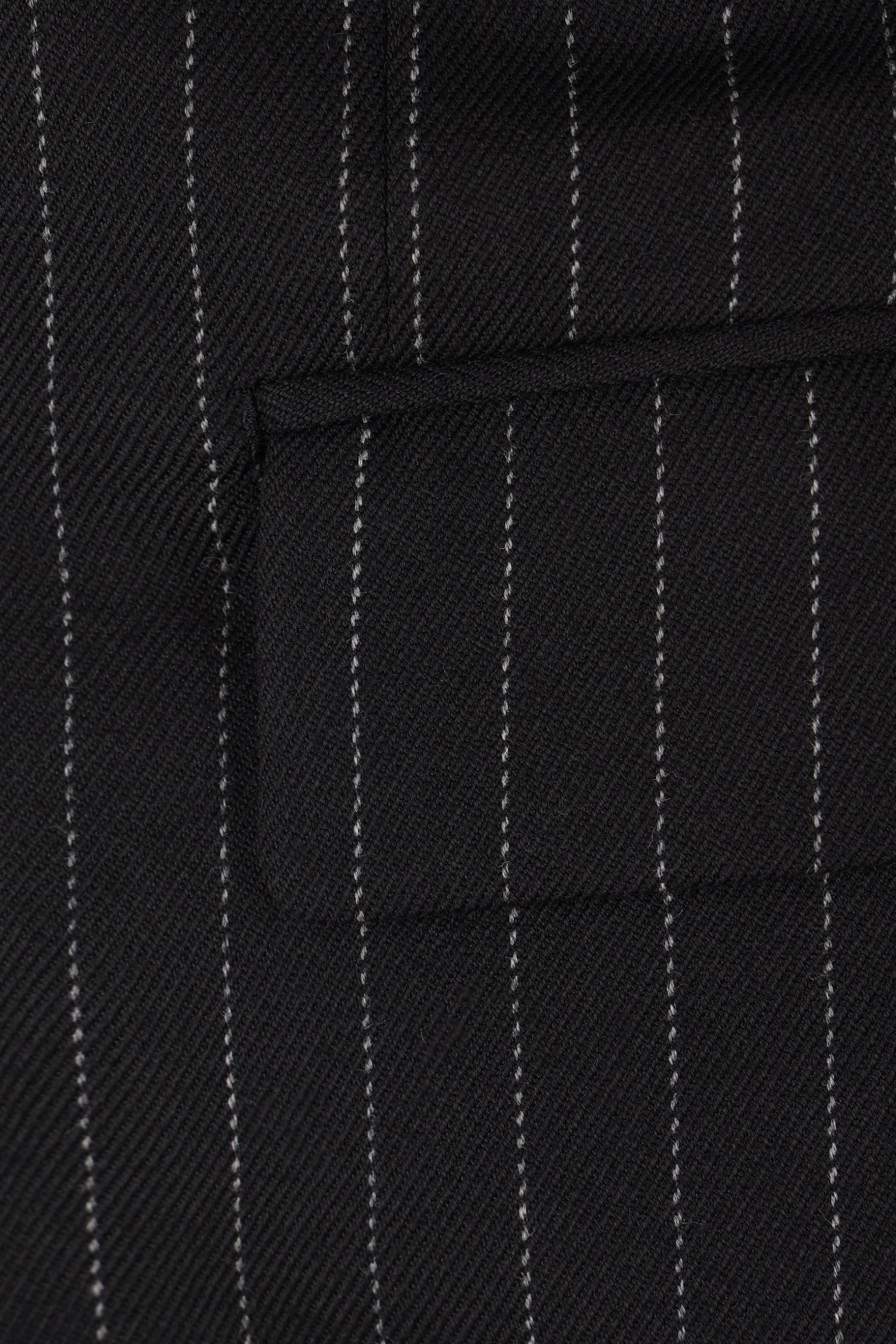 Capispalla>COMME DES GARÇONS HOMME PLUS giacca monopetto in lana gessata Nero