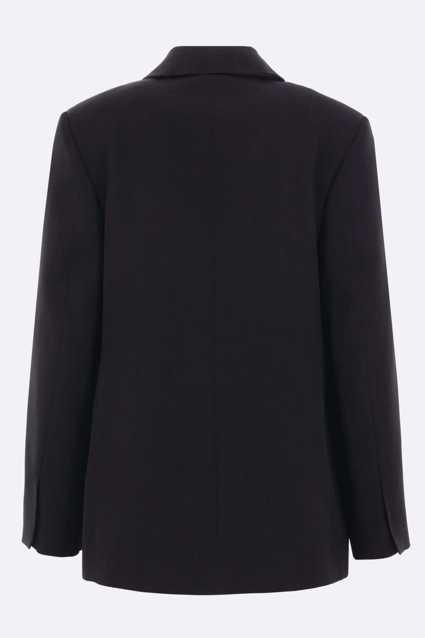 Capispalla>JIL SANDER giacca monopetto in misto seta Nero