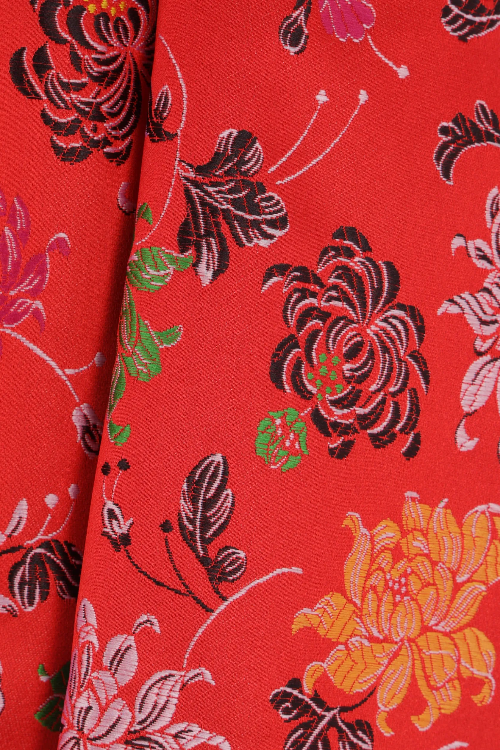 Capispalla>COMME DES GARÇONS giacca monopetto in raso jaquard Rosso