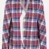Capispalla>COMME DES GARÇONS SHIRT giacca monopetto in twill stampa check Rosso