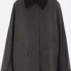 Capispalla>TOTEME giacca oversize in cotone cerato Verde