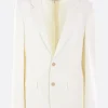 Capispalla>MM6 giacca sartoriale in lana tecnica Bianco